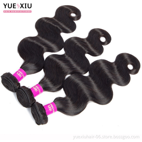 Brazilian Hair Body Wave Bundles With Closure100% Virgin Human Hair Extensions